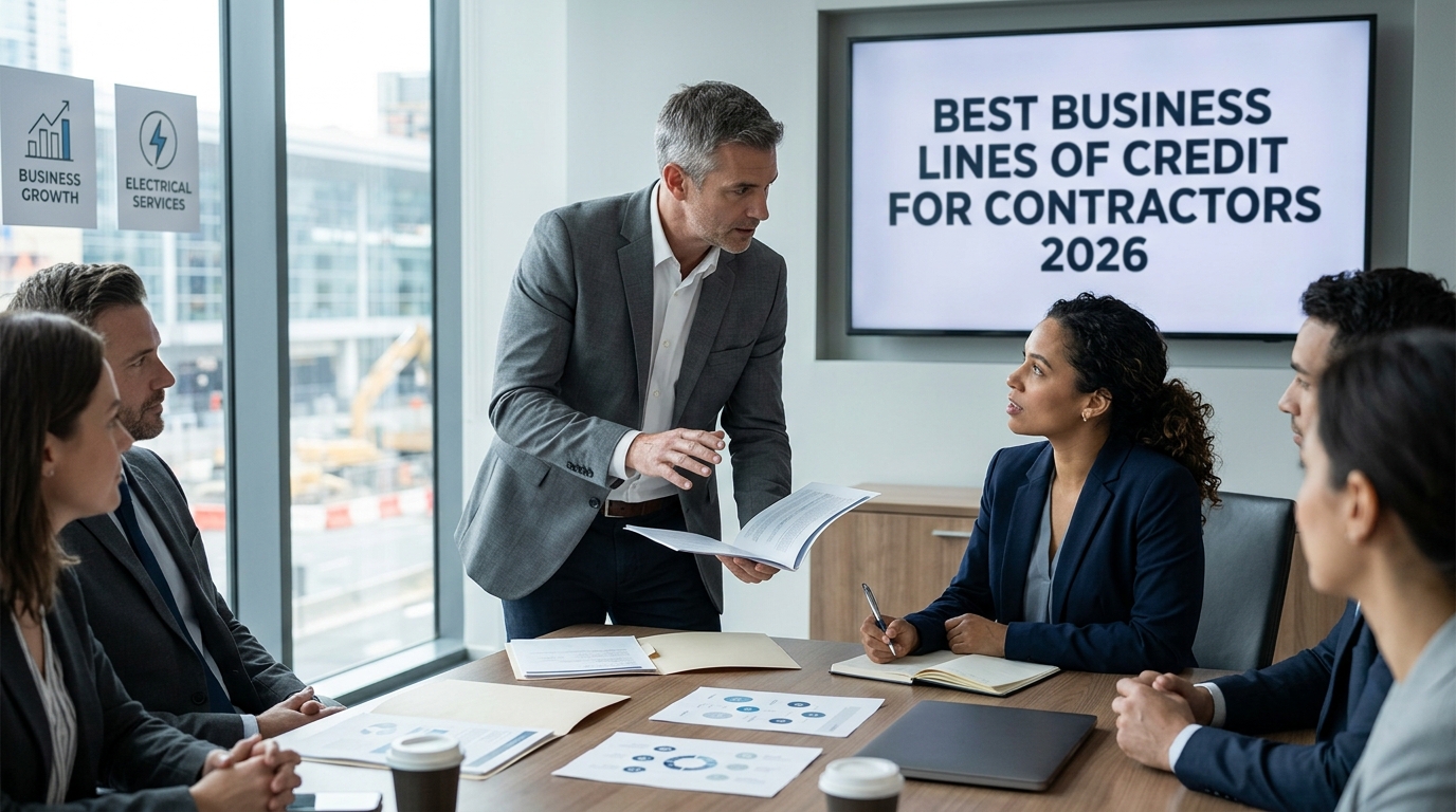 Illustration: Best Business Lines of Credit for Contractors 2026