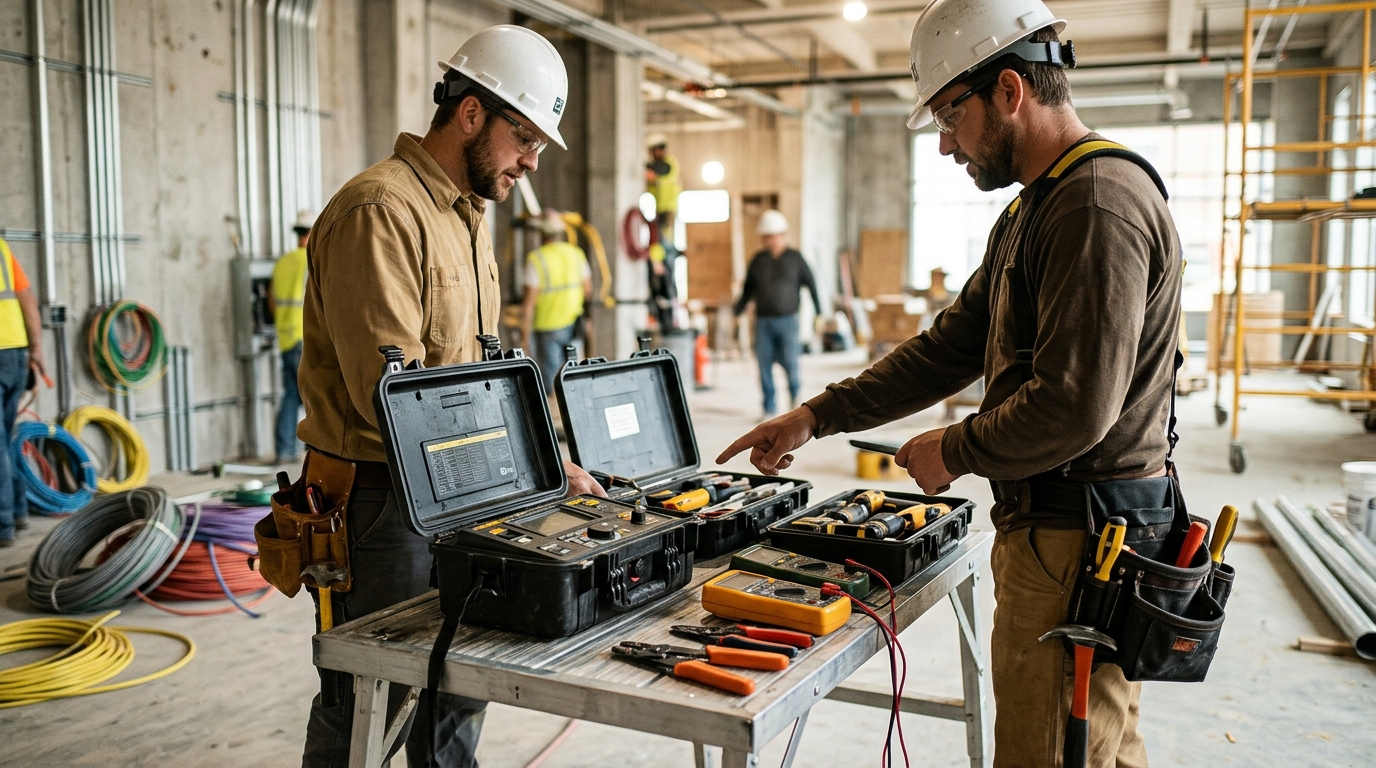 Illustration: Inland Marine Insurance Guide for Electrician Tools: Protect Your Equipment and Capital Investment