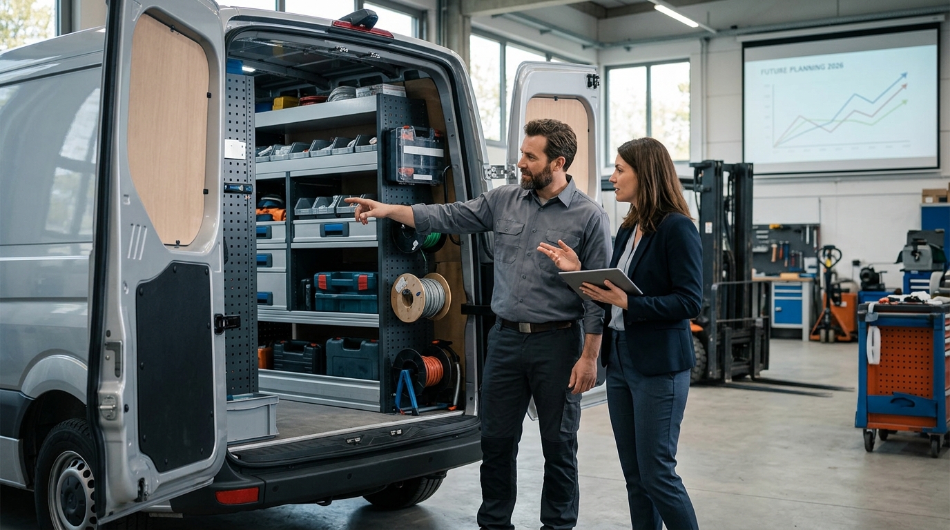 Illustration: Financing Electrical Van Upfits: A Contractor's Guide to 2026 Capital